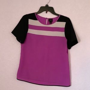 Worthington Color Block Blouse
